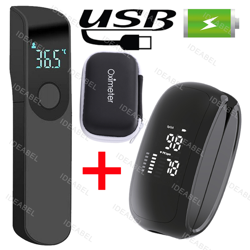 Pulse Oximeter Fingertip Rechargeable - Akumulatorowy pulsoksymetr medyczny z paskiem, pulsoksymetr