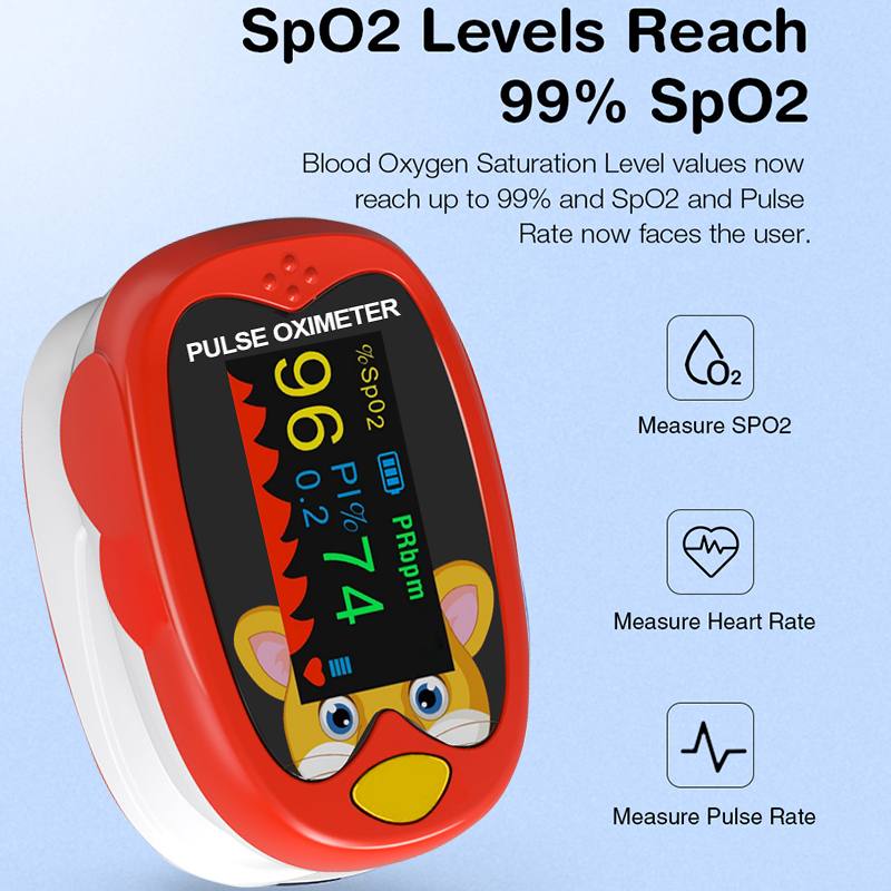 Pulse Oximeter Fingertip Rechargeable - Pulsoksymetr USB ładujący cyfrowy wyświetlacz LED