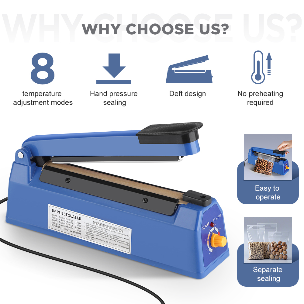 Zgrzewarka impulsowa Ręczna zg – Plastic Bag Impulse Heat Sealer recenzja i cena