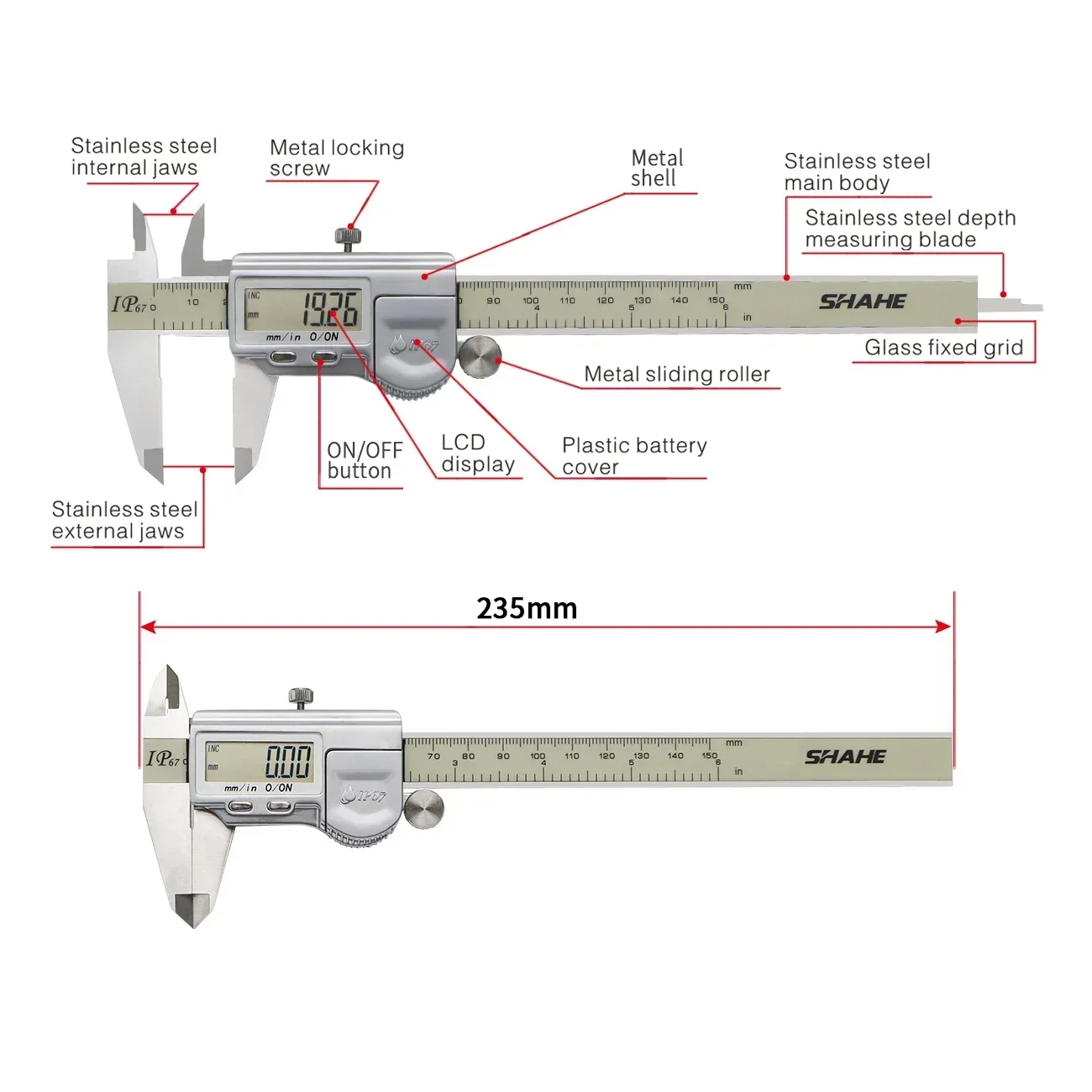 150 mm IP67 Wodoodporna cyfrow – Digital Caliper 150Mm Stainless Steel recenzja i cena